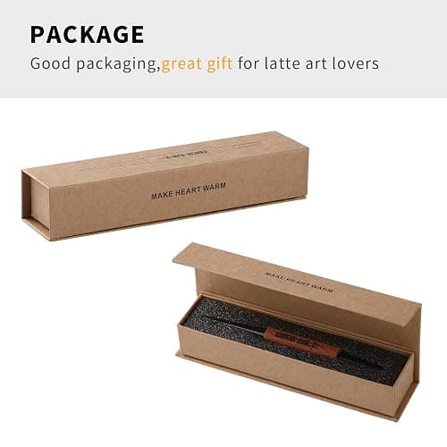 MHW-3BOMBER Latte Art Pen for Barista, Rosewood Coffee Art Pen for Latte, Cappuccino, Macchiato, Espresso Art Tool Barista Gift, CN5400R thumbnail 4