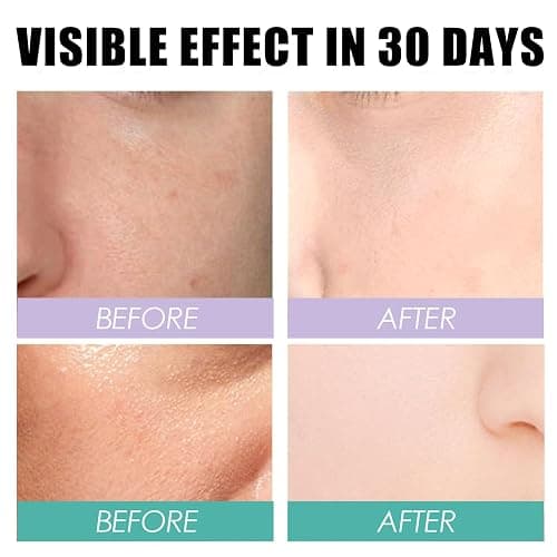 Firming Face Cream,2PCS Face Moisturizer with Vitamin E,Anti Wrinkle Face Cream+Hydrating Facial Moisturiser,Collagen Daily Moisturiser Face,Dark Spot Remover for Face,Day & Night Cream (purple+green) thumbnail 4