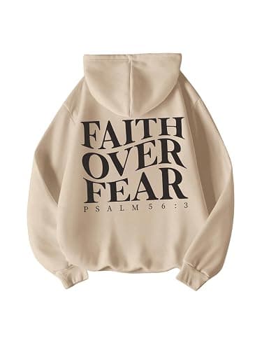 RoseSeek Women's Letter Print Hoodies Oversized Sweatshirt Long Sleeve Tops Pullover Pocketed Streetwear Women Outfits - Image 1
