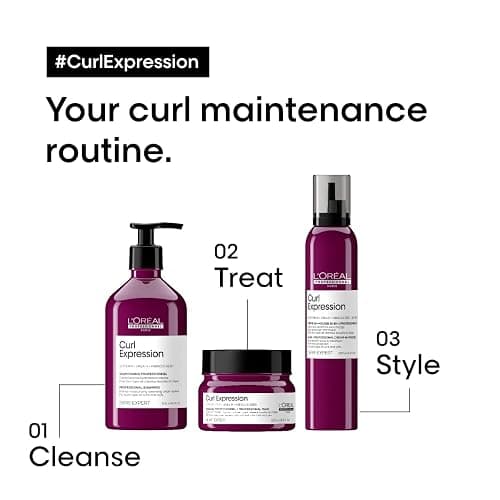 L'Oréal Professionnel Paris Curl Expression 10-in-1 Mousse - Multi-Benefits For Curly and Coily Hair - Defines and Strengthens Curls With Heat Protection, Silicone, Paraben and Alcohol-Free thumbnail 4