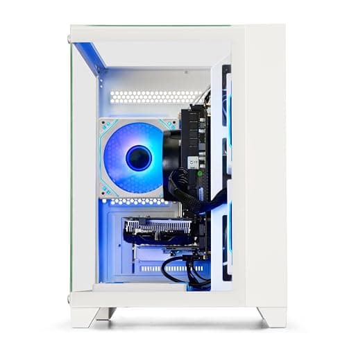 WIWB Prebuilt Gaming PC Desktop | Ryzen 5 6Cores 3.6G Up to 4.1G | RX 560 4G Graphics Card | 16G DDR4 RAM | 512G SSD | Wi-Fi 6 | Tower Computer White thumbnail 6