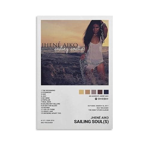 DTSJNS Jhene Aiko Sailing Soul(s) Canvas Poster Bedroom Decoration Landscape Office Valentine's Birthday Gift Unframe-style12x18inch(30x45cm) - Image 1
