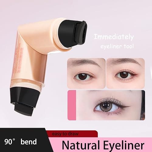 2 Tampons Eyeliner Wing Cat Eye Tampon Liner, Eyeliner Liquide Noir Tampon Eye liner Winged à L'épreuve De L'eau Et De Longue Durée Pour Les Femmes Maquillage Des Yeux thumbnail 4