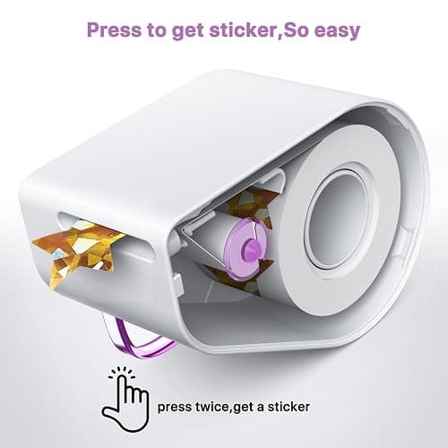 Teacher Appreciation Gifts,Manual Sticker Dispenser with 1520Pcs 1Inch Gold Star,Red Heart,Smiley Face Stickers for Kids Reward,Behavior Chart,School Classroom Student Teacher Supplies Gifts(Purple) thumbnail 8
