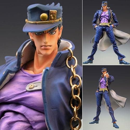 MABAIUDE JJBA Kujo Jotaro Action Figure, 16cm Anime Figure Statue Model, Movable Figure with Accessories, Face Changeable, JJBA Figure Handmade Collectible Gifts thumbnail 4