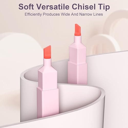 AUYAARS 12 PCS Aesthetic Highlighters Set, 12 Pastel Color Cute Highlighters, No Bleed Chisel Tip Marker Pens for Bible Study, Journaling, Notes, Office, School Supplies thumbnail 3