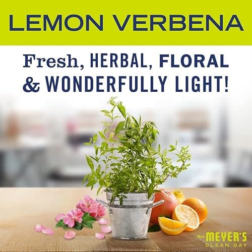 Mrs. MEYER'S Clean Day, Room Freshener, Hand Soap, Dish Soap, Multi-Surface Cleaner & Toilet Cleaner, Lemon Verbena, Variety Pack thumbnail 9