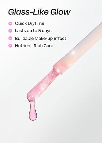 ohora 2-in-1 Sheer Nail Polish & Strengthener – Plum | Tinted Nail Concealer | Hardener for Weak, Damaged Nails | Nail Care Polish with Glossy Finish | Water-Syrup Formula, 15 mL thumbnail 7