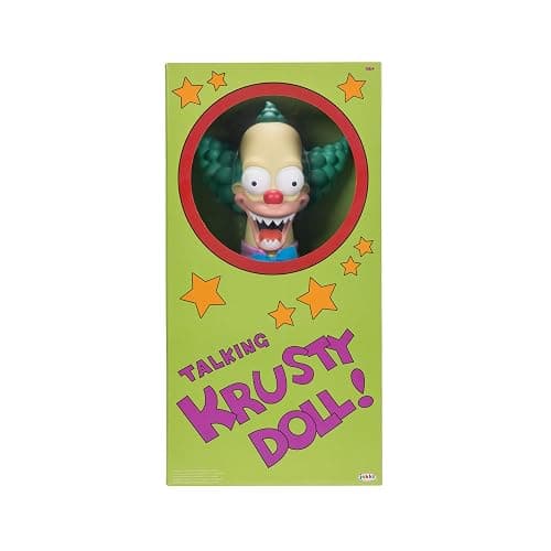 Disney The Simpsons Talking Krusty Doll Plush, 16-Inches Tall Good and Evil Krusty Pull String Doll Toy, from The Classic Treehouse of Horror III Episode thumbnail 6
