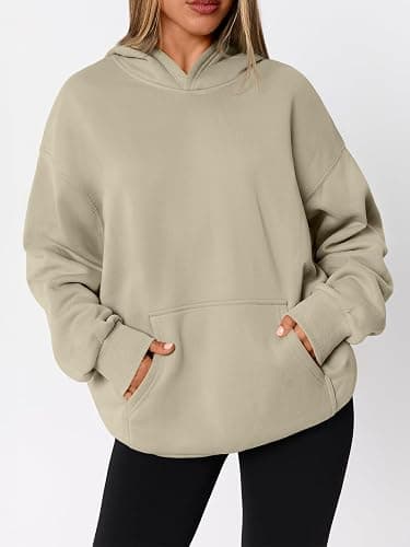 WYNNQUE Hoodies for Women Oversized Sweatshirts Fall Fashion Outfits 2026 Casual Sweaters Tops Fleece Workout Winter Clothes thumbnail 3