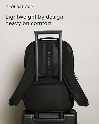 Troubadour Apex 3.0-22L Premium Laptop Backpack - Ergonomic & Water Resistant - Designed for Work and Travel - Black thumbnail 7