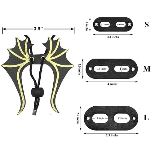 ADOGGYGO Bearded Dragon Lizard Leash Harness - 3 Size Pack Dinosaur Wing Lizard Harness Leash for Bearded Dragon Lizard Reptiles thumbnail 5