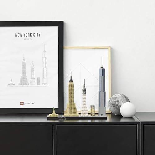 LEGO Architecture New York City Model Kit - Bedroom or Office Decor for Kids & Adults, Ages 12+ - Building Blocks to Display - NYC Gift & Souvenir Ideas - 21028 thumbnail 4
