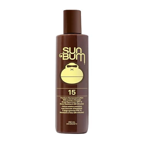 Sun Bum SPF 15 Browning Lotion Vegan and Reef Friendly (Octinoxate & Oxybenzone Free) Broad Spectrum Moisturizing UVA/UVB Sunscreen Tanning Lotion with Vitamin E 8.5 oz - Image 1