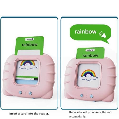 Lapare Audible Educational Toy with Music for Toddlers Age 1 2 3 4 5, 252 Sight Words Flash Cards Kindergarten Toy for Girls to Learn Alphabet Number Color Shapes and More thumbnail 4