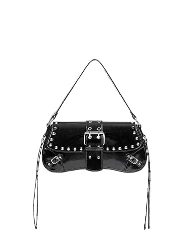 Verdusa Women's Shoulder Bag Y2K Handbag Goth Trendy Cute Studded Punk Rivet Purse - Image 1