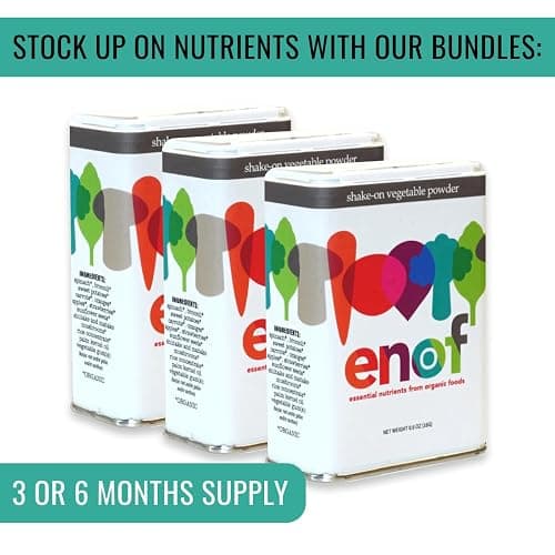 ENOF Organic Fruit and Vegetable Powder Supplement Kids & Adults | 10 Clean Ingredients - Strawberry, Spinach | Gluten & GMO Free Vegetable Powder for Kids | 60 Servings, 1 Mo. Supply, Made in USA thumbnail 7