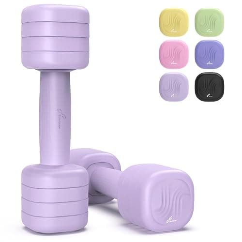 Adjustable Dumbbell Set of 2, Sportneer 4 in 1 Free Weights Dumbbells for Women Man, Each 2lb 3lb 4lb 5lb Fast Adjust Weights with TPU Soft Rubber Handle for Home Gym Exercise Training thumbnail 9