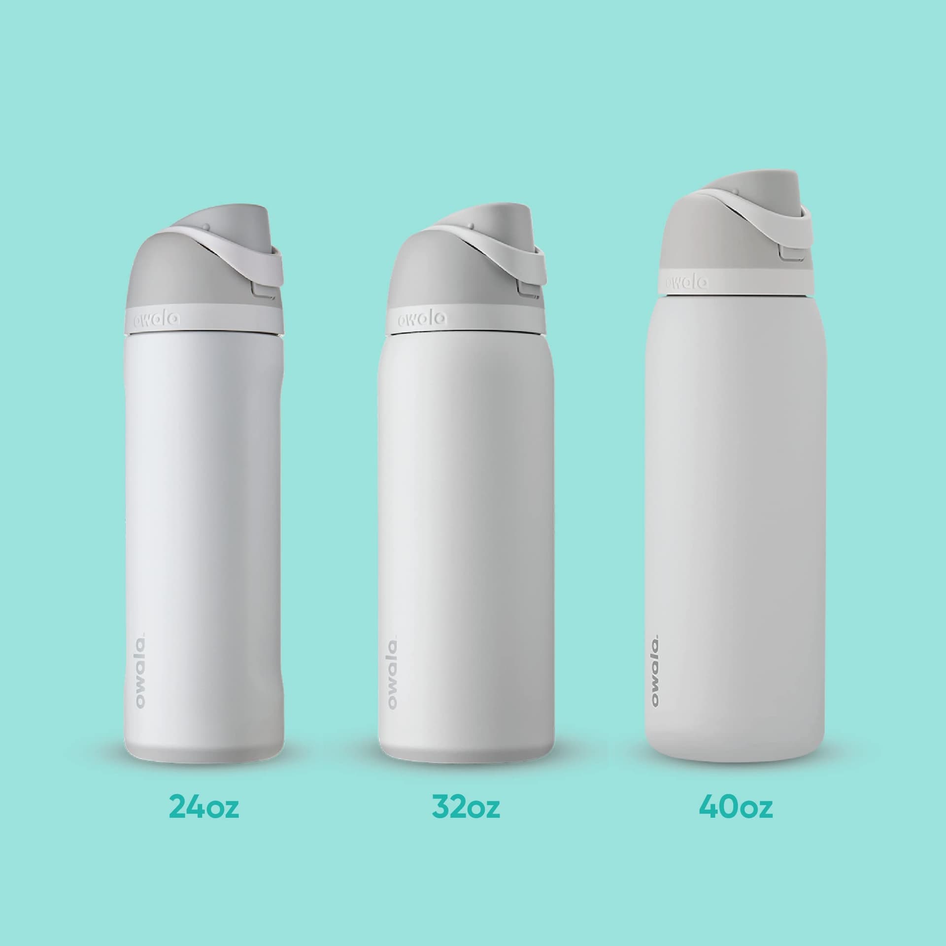 Owala FreeSip Insulated Stainless Steel Water Bottle with Straw, BPA-Free Sports Water Bottle, Great for Travel, 32 Oz, Very, Very Dark thumbnail 5