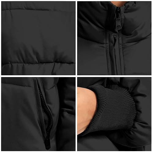 Acubozzntb Women's Puffer Jacket Long Sleeve Zip Up Warm Baggy Winter Jackets for Women thumbnail 6