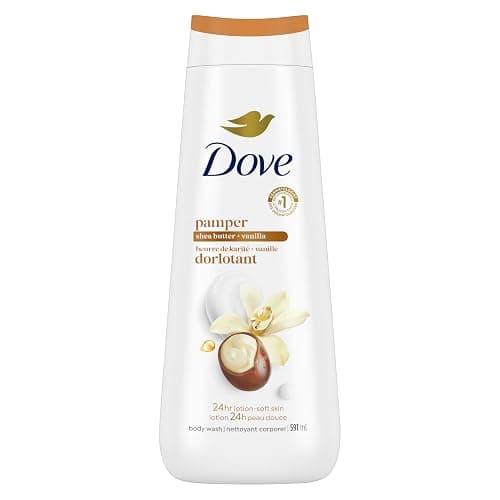 Dove Body Wash Pamper Shea Butter & Vanilla 24hr Moisturizing Skin Cleanser for Lotion-Soft Skin, 591mL - Image 1