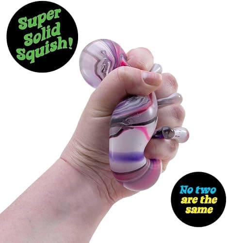 Schylling NeeDoh Nice Cube Swirl - Sensory Toy with a Super Solid Squish - Unique, Swirling Color Blend - Ages 3 and Up - Color May Vary - 2 Pack thumbnail 5