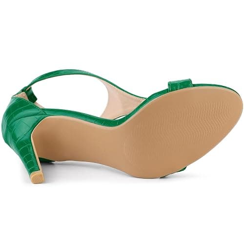 Allegra K Women's T Strap Open Toe Stiletto Heel Sandals | Party Sandals thumbnail 5