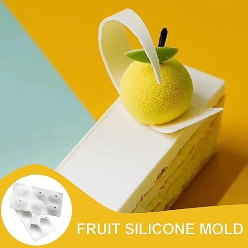 Silikonform,Brotbackform,Silikon Backform,3d Lemon Shape Fruit Silicone,Shape Brownies Cake,3D Backformen DIY Mold,Zitronenform Silikon,für Muffins,Cupcakes,Kuchen,Pudding,Eiswürfel und Gelee thumbnail 5