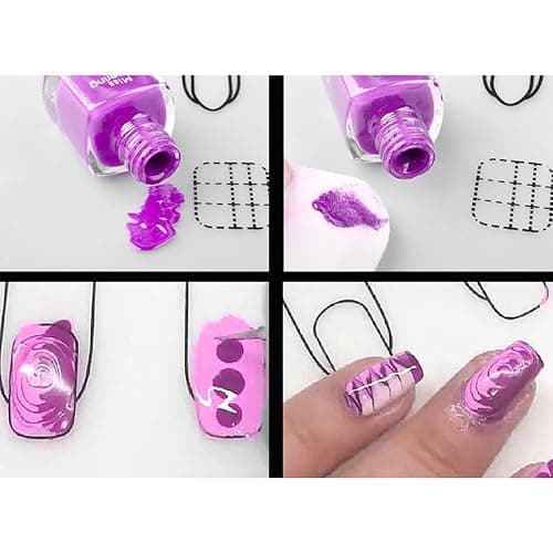 Nail Tech Practice Mat, Acrylic Nail Art Training Silicone Mat, Foldable Washable Nail Desk Mat for Practice Nails, Nail Salon Accessories & Nail Art Practice Sheet thumbnail 7