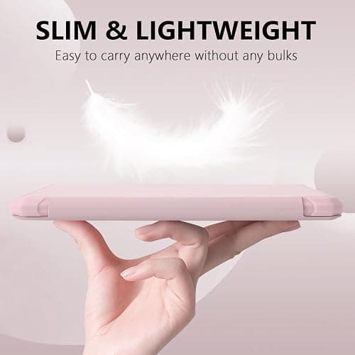 FUWANG Case for All-New Kindle 6 inch 2024 and 2022 Releases (11th Generation) - PU Leather Slim Lightweight Cover with Auto Wake/Sleep Case for Kindle 6 Inch 11th Gen, Pink thumbnail 6