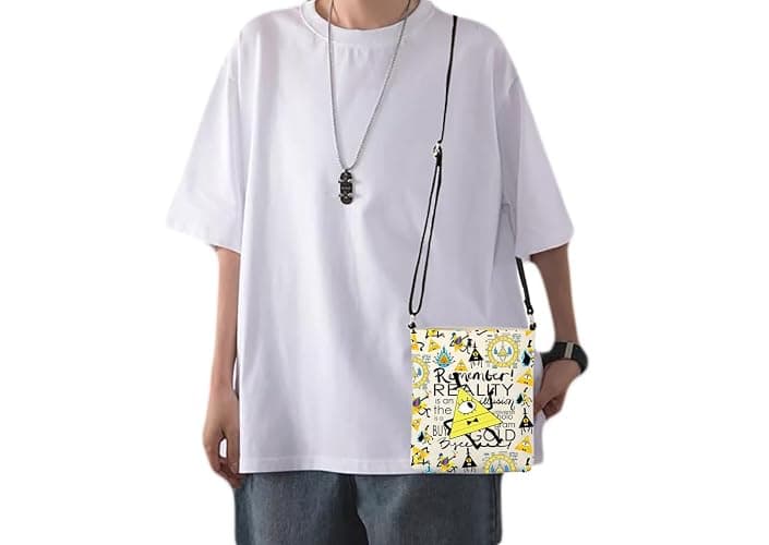 CMNIM Bill Cartoon Crossbody Bag Cartoon Inspired Gifts for Bill C Fans Cartoon Character Crossbody Purse thumbnail 2