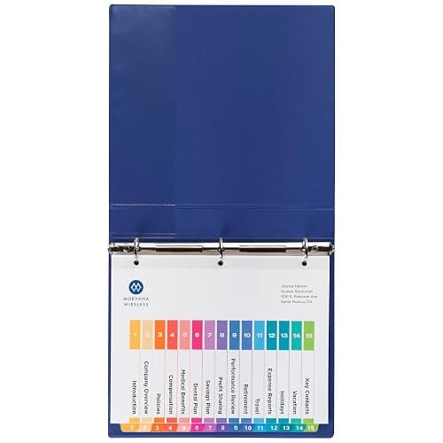 Avery Dividers for 3 Ring Binders, 15 Tabs per Set, Customizable Table of Contents, Multicolor Tabs, Great for Organizing Reports, Projects, and More (3 Sets of 11074) thumbnail 8