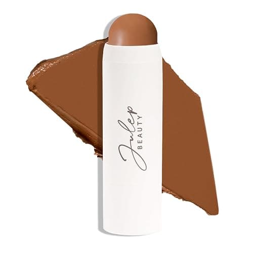 Julep Skip the Brush Cream to Powder Bronzer & Contour Stick - Melted Cocoa Medium skin tones - Long Lasting Blendable and Buildable Color -Multi-Use 2-in-1 Blush and Lip Makeup Stick - Image 1