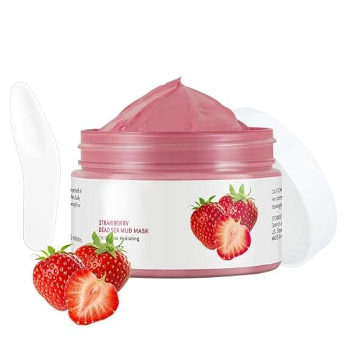 GUOYAOLIFU Clay Mud Face Mask for Women,Strawberry Dead Sea Mud Facial Mask Skincare，Deeping Cleansing,Oil Control,Hydrating Face Cleaning Clay Masks for All Skin Types (4.2OZ) - Image 1