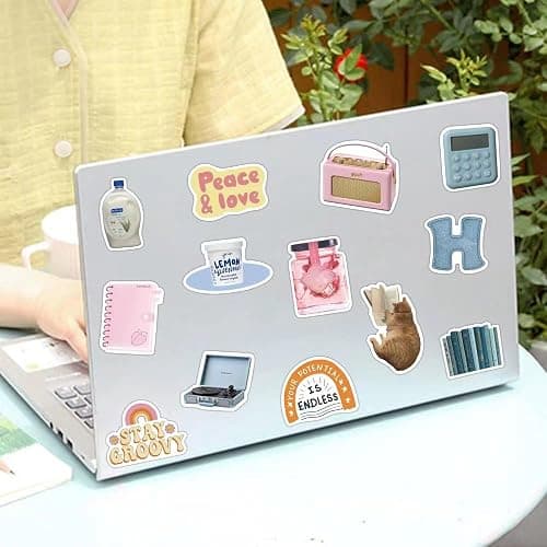 640PCS Aesthetic Stickers,VSCO Stickers Aesthetic for Water Bottles,Vinyl Waterproof Laptop Sticker,Skateboard Computer Phone Decals for Girls Teens thumbnail 2