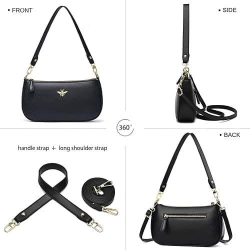 Small Tote Shoulder Bags Purses for Women Retro Classic Crossbody Bags Cute Clutch Purse and Handbag thumbnail 3