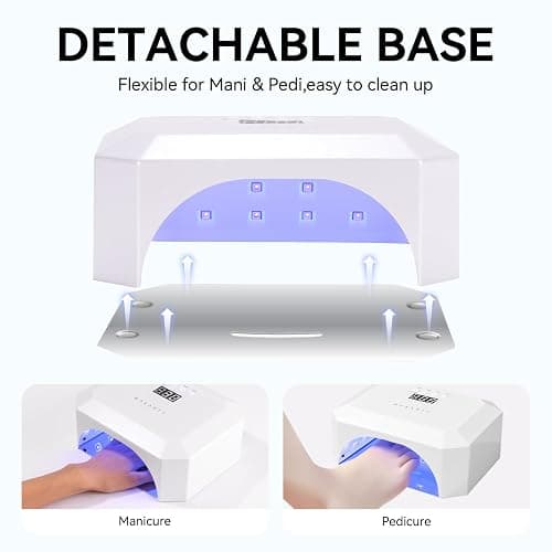 Makartt UV LED Nail Lamp: UV Light for Gel Nails Rechargeable Aurora 36W Gel Lamp with 4 Timers & Auto Sensor Professional Fast Curing Cordless Nail Light for Home Salon Manicure thumbnail 6