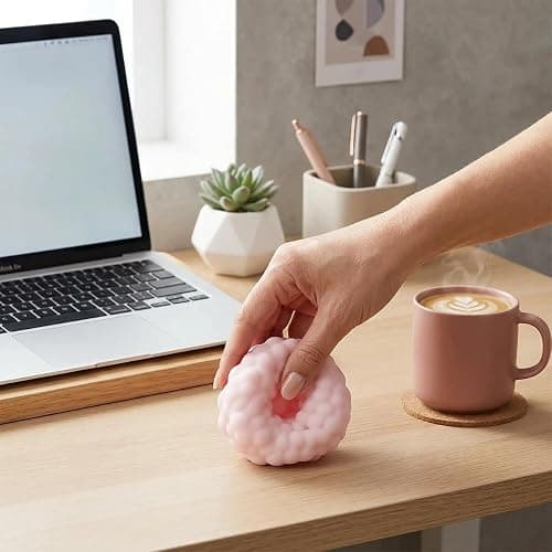 2026 New Crunchy Squishy Noisy Stress Balls Ice Skin Fidget Sensory Toys for Relaxing Anxiety Stress Relief Focus, 2pcs(Pink+Blue), Gifts thumbnail 2