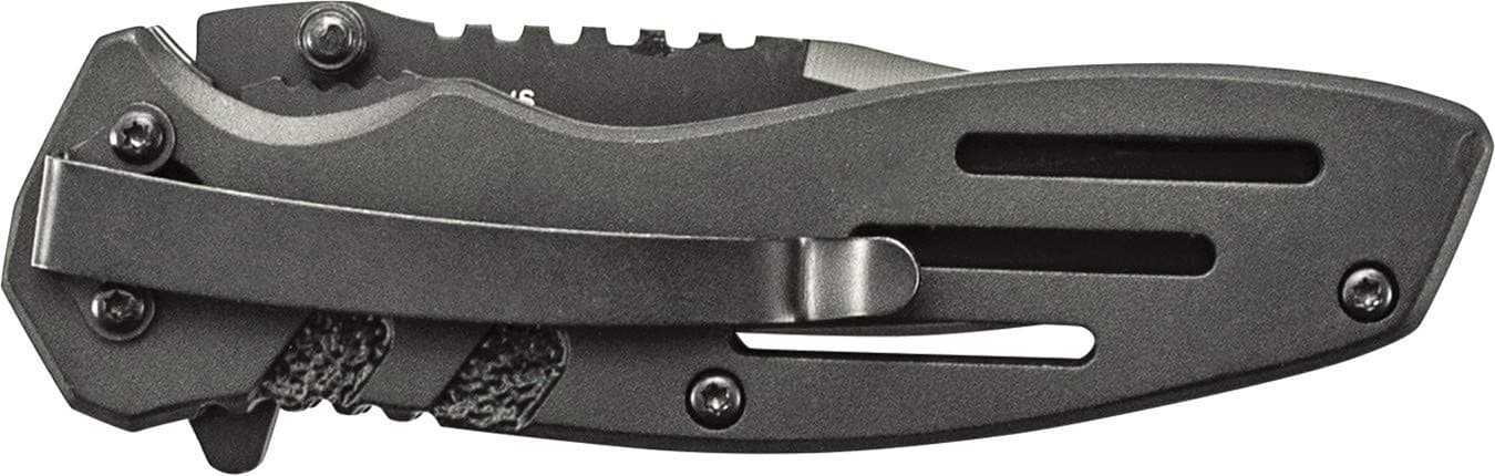 Smith & Wesson Accessories Extreme Ops SWA24S 7.1in S.S. Folding Knife with 3.1in Serrated Clip Point Blade and Aluminum Handle for Outdoor thumbnail 3