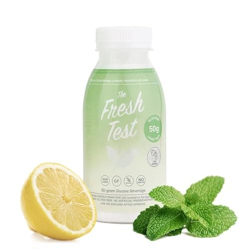 The Fresh Test, 50-gram Bottled Powder Drink Mix | Additive-Free, Non-GMO, Organic Ingredients | Mint Lemonade - Image 1