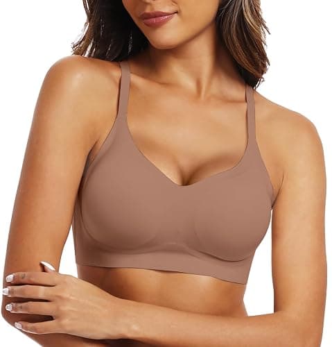 OEAK Womens Wireless Bras Comfortable Push Up Bra No Underwire Bra Full Support Lift Bralette Everyday Seamless Tshirt Bras thumbnail 8