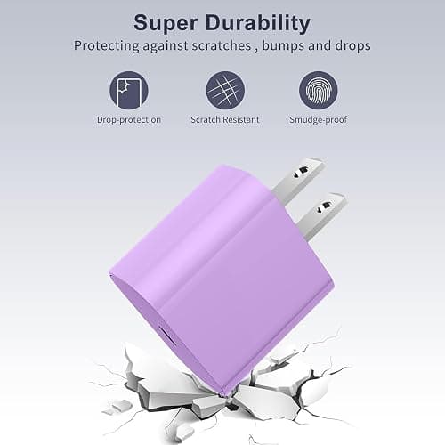 iPhone Fast Charger,Type C Wall Charger Block Plug and 10ft USB C to Lightning Charging Cable Cord Long,Power Adapter Cube Brick Box for Apple iPhone 14 Pro Max/14 Plus/14/13/12 Mini/11/XS Max/XR/iPad thumbnail 3