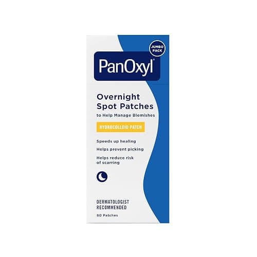 PanOxyl PM Overnight Spot Patches, Advanced Hydrocolloid Healing Technology, Fragrance Free, 80 Count - Image 1