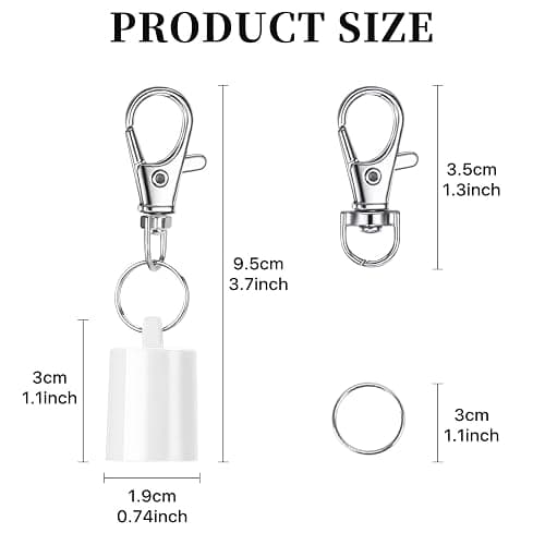 Keychain Cap Compatible with Aquaphor 0.35 oz Lip Repair, Portable Holder Keychain Cap Compatible with Aquaphor Lip Balm(Colourful) thumbnail 8