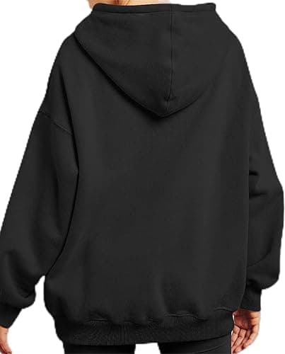 Bocianelli Womens Oversized Hoodies Satin lined Hoodies Oversized Sweatshirt Fall Sweaters Casual Y2K Jacket Clothes thumbnail 5