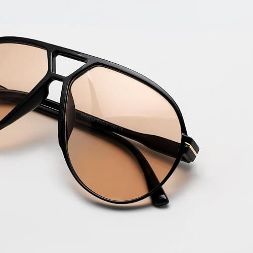 GUVIVI Retro Aviator Sunglasses for Women Men Oversized Classic 70s Vintage Trendy Tangle Free Square Aviators Sun Glasses thumbnail 4