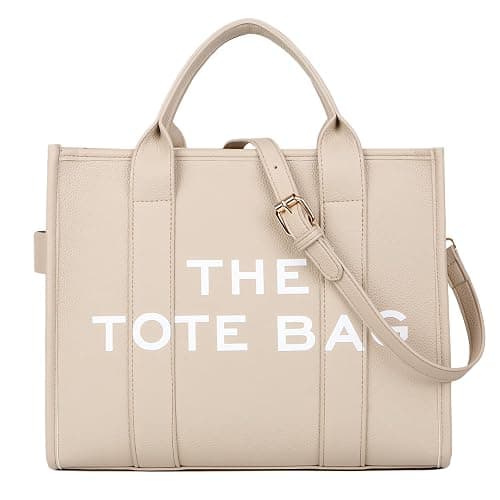 Tote Bags for Women - Personalized Canvas Tote Bags with Zipper Mini Top-Handle Crossbody Tote Bag Handbag for Travel Work - Image 1
