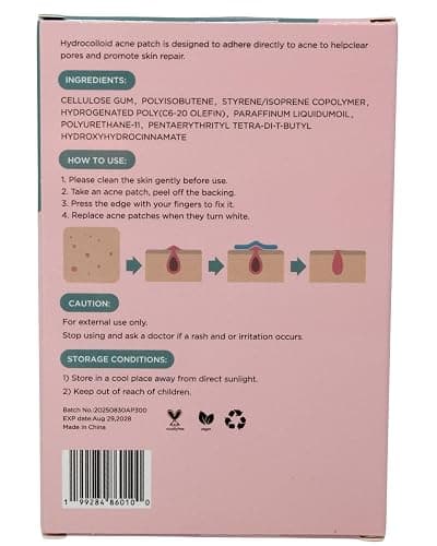 Invisible Acne Patches for Face – Hydrocolloid Acne Patches for Teen Girls & Boys, Best Acne Treatment for Face, Skin Care Stocking Stuffers for Teens, Women & Adults, Invisible Zit Patch thumbnail 2