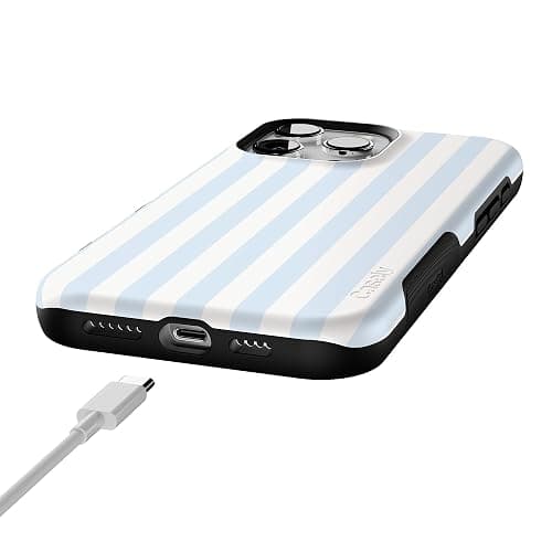 Casely iPhone 16 Pro Case | Blue Stripes | Sunday Best | Compatible with MagSafe | Bold Protective Design thumbnail 8
