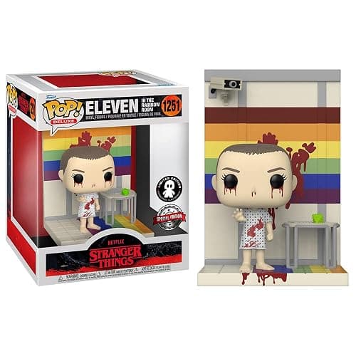 Funko POP! Deluxe: Stranger Things - Eleven in The Rainbow Room - Exclusive Vinyl Figure - #1251, Multicolor thumbnail 4